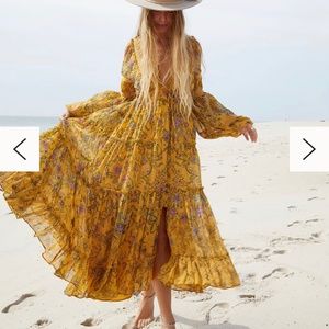 Cassis Printed Chiffon Dress